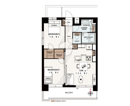 ���c�J�揼��1����56-22�̒��Ã}���V����