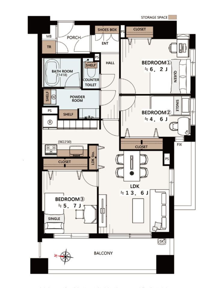 �����s������㍂���1����21-13�̒��Ã}���V�����̊Ԏ��}